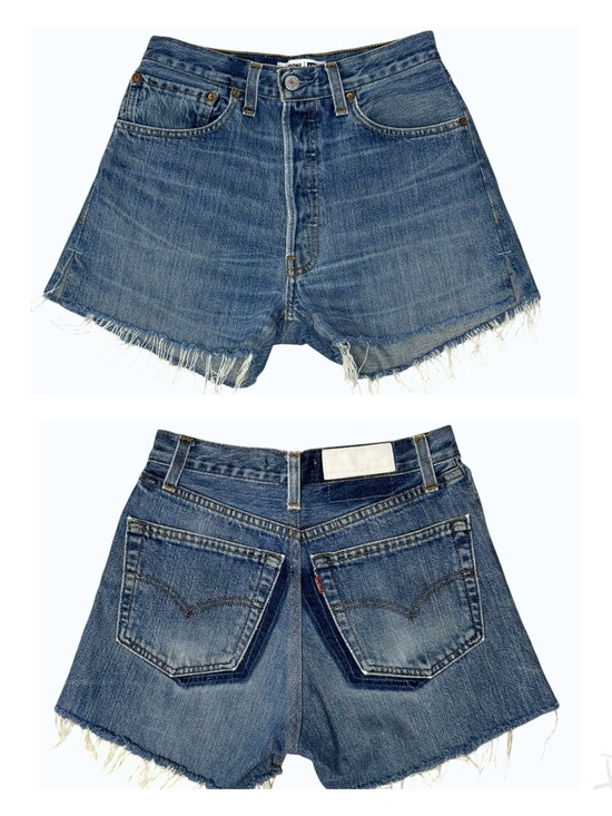 Re/Done Pants - RE/DONE Levi’s High Rise Cutoff Denim Shorts Vintage Wash Size 24